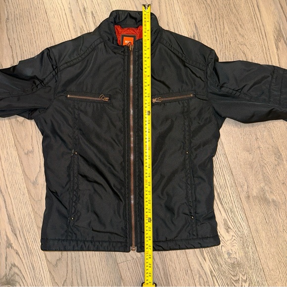 Hugo Boss Black Moto Bomber Jacket Orange Lable Mens SZ Small Full Zip - Picture 16 of 16